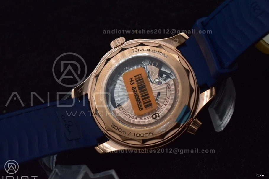 Best Seamaster Ceramic A8800 Blue VSF RG Diver 300M 1:1 Bracelet Blue On SS Dial SS Edition 1217